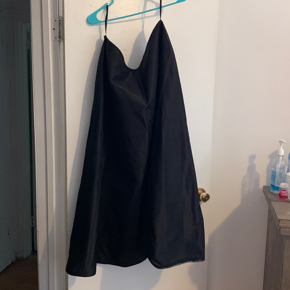 Black chiffon skirt